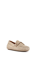 Men's Beige Suede Leather Casual Loafer | Derimod