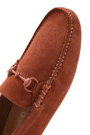 Erkek Kahverengi Süet Deri Loafer | Derimod