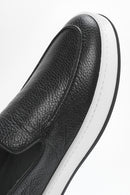 Men's Black Leather Casual Loafer | Derimod