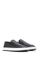 Men's Black Leather Casual Loafer | Derimod