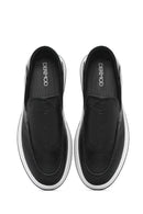 Men's Black Leather Casual Loafer | Derimod