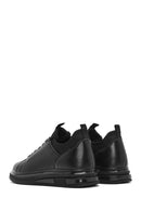 Men's Black Lace-up Leather Sneaker | Derimod