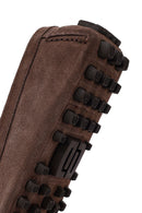 Erkek Vizon Püsküllü Süet Deri Loafer | Derimod