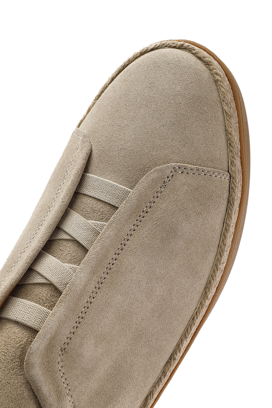 Erkek Bej Süet Deri Sneaker
