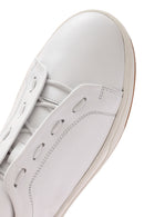 Men's White Lace-up Leather Sneaker | Derimod