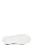 Erkek Siyah Bağcıklı Deri Sneaker | Derimod