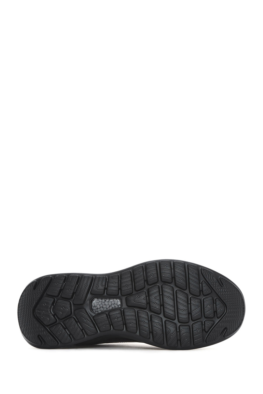 Men's Black Lace-Up Thick-Soled Leather Casual Shoes