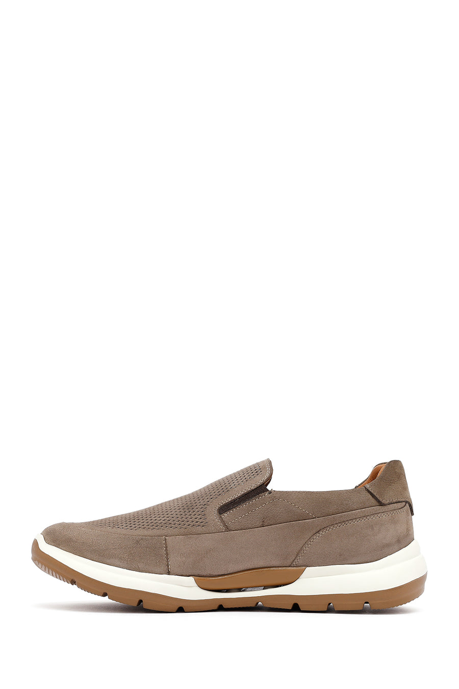 Men's Mink Thick Sole Nubuck Leather Comfort Loafers