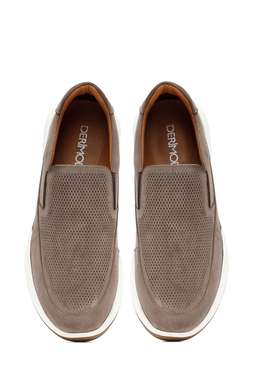 Men's Mink Thick Sole Nubuck Leather Comfort Loafers