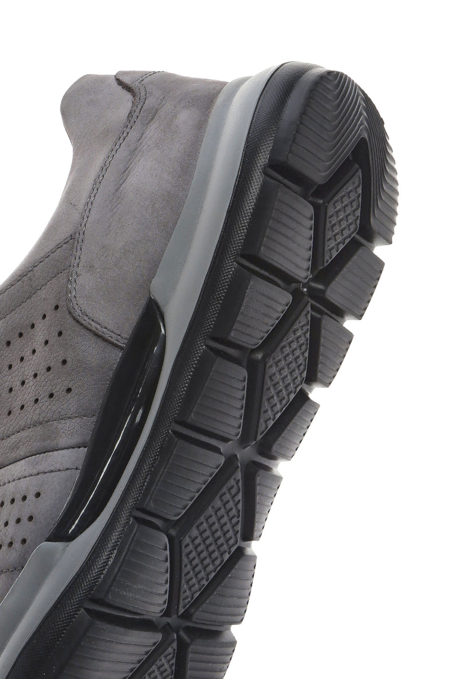 
Men's Grey Lace-Up Nubuck Leather Casual Shoes

