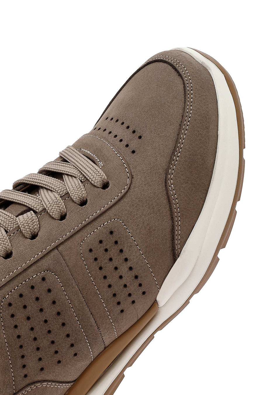 
Men's Mink Lace-Up Nubuck Leather Casual Shoes
