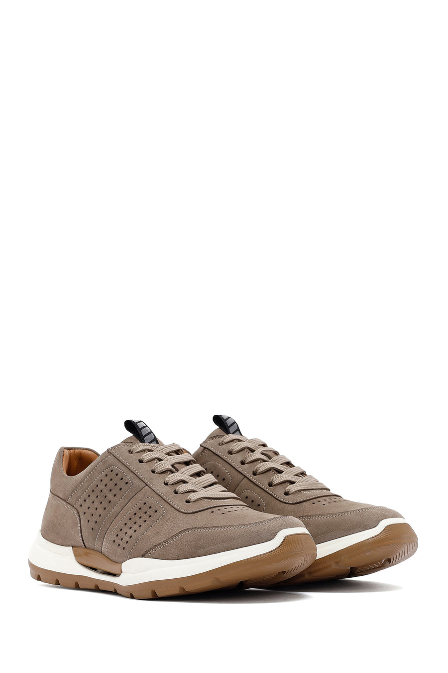 
Men's Mink Lace-Up Nubuck Leather Casual Shoes
