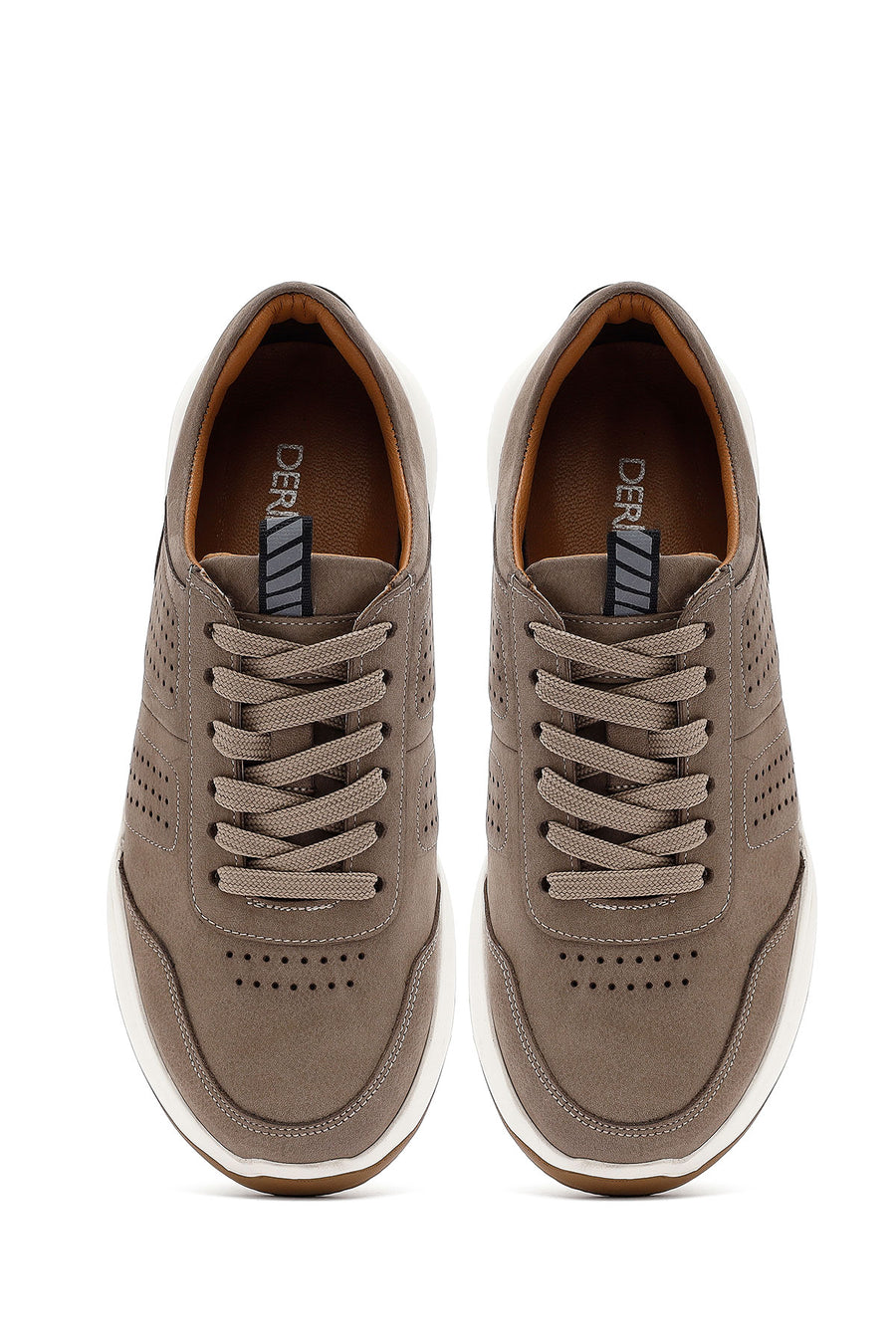 
Men's Mink Lace-Up Nubuck Leather Casual Shoes
