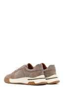 Erkek Bej Bağcıklı Süet Deri Sneaker | Derimod