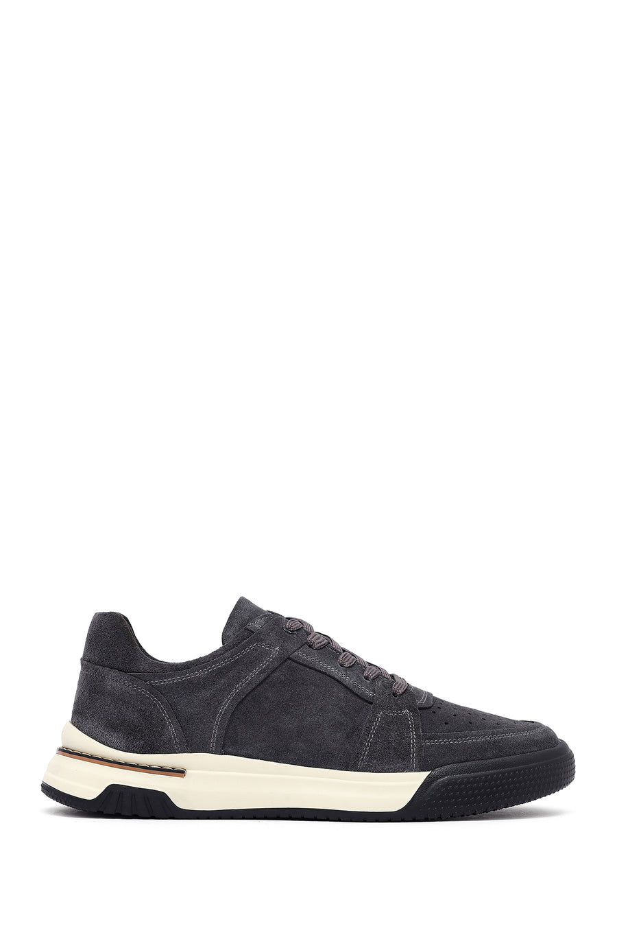 
Men's Grey Lace-Up Suede Leather Sneaker
 25SFD641710 | Derimod