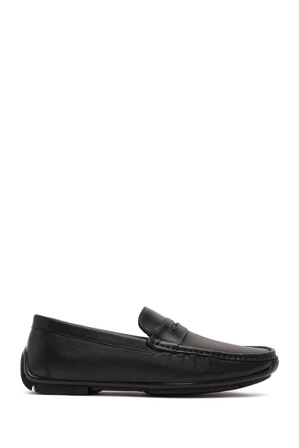 Erkek Siyah Deri Casual Loafer