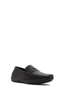 Erkek Siyah Deri Casual Loafer | Derimod