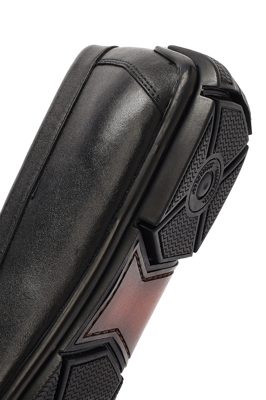 Men's Black Leather Casual Loafer