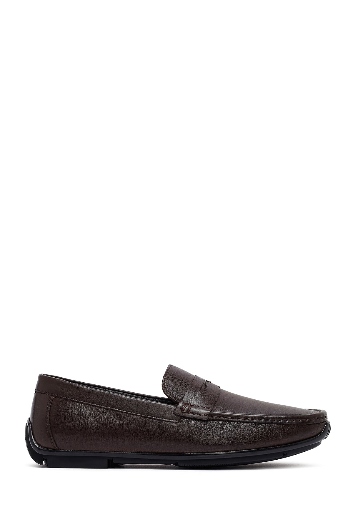 Erkek Kahverengi Deri Casual Loafer 25SFD642018 | Derimod