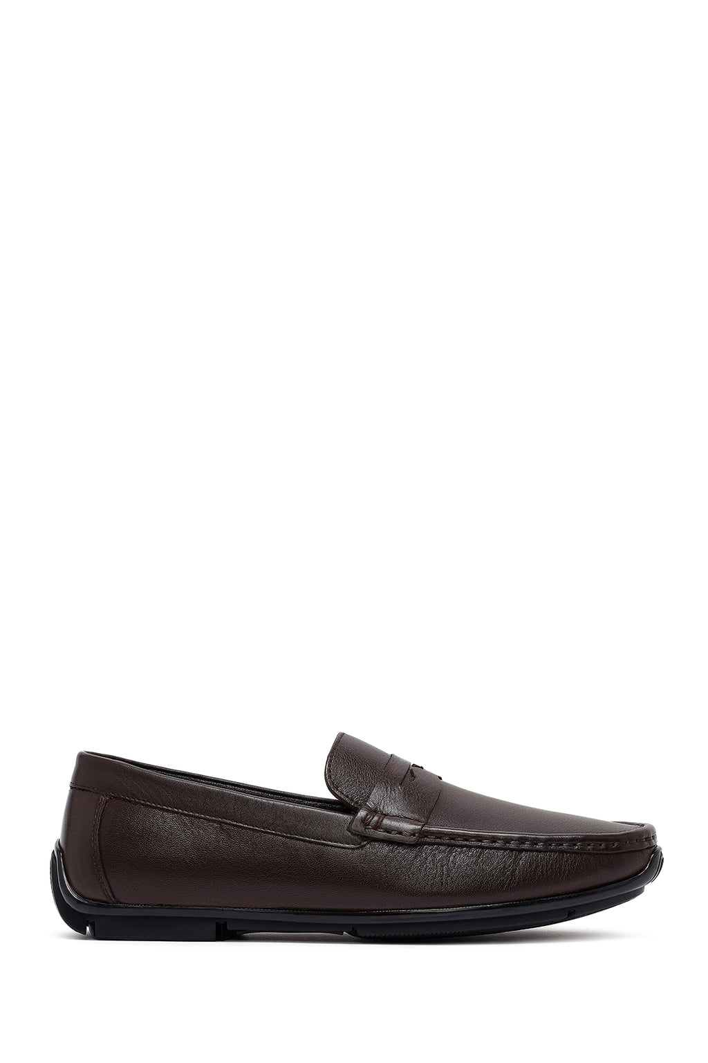 Erkek Kahverengi Deri Casual Loafer