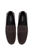 Erkek Kahverengi Deri Casual Loafer | Derimod