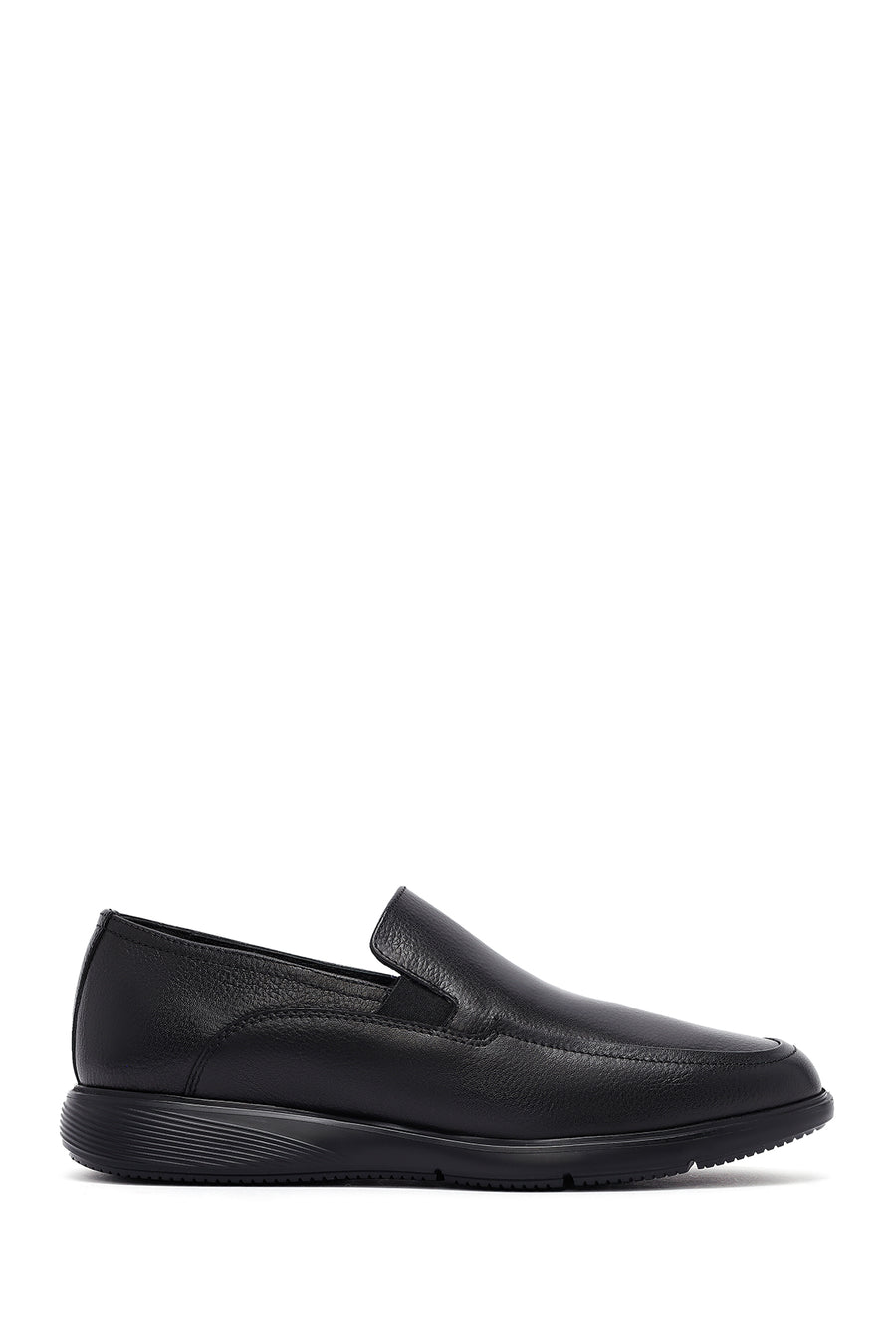 Erkek Siyah Deri Loafer 25SFD6421FT | Derimod