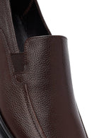 Erkek Kahverengi Deri Loafer | Derimod