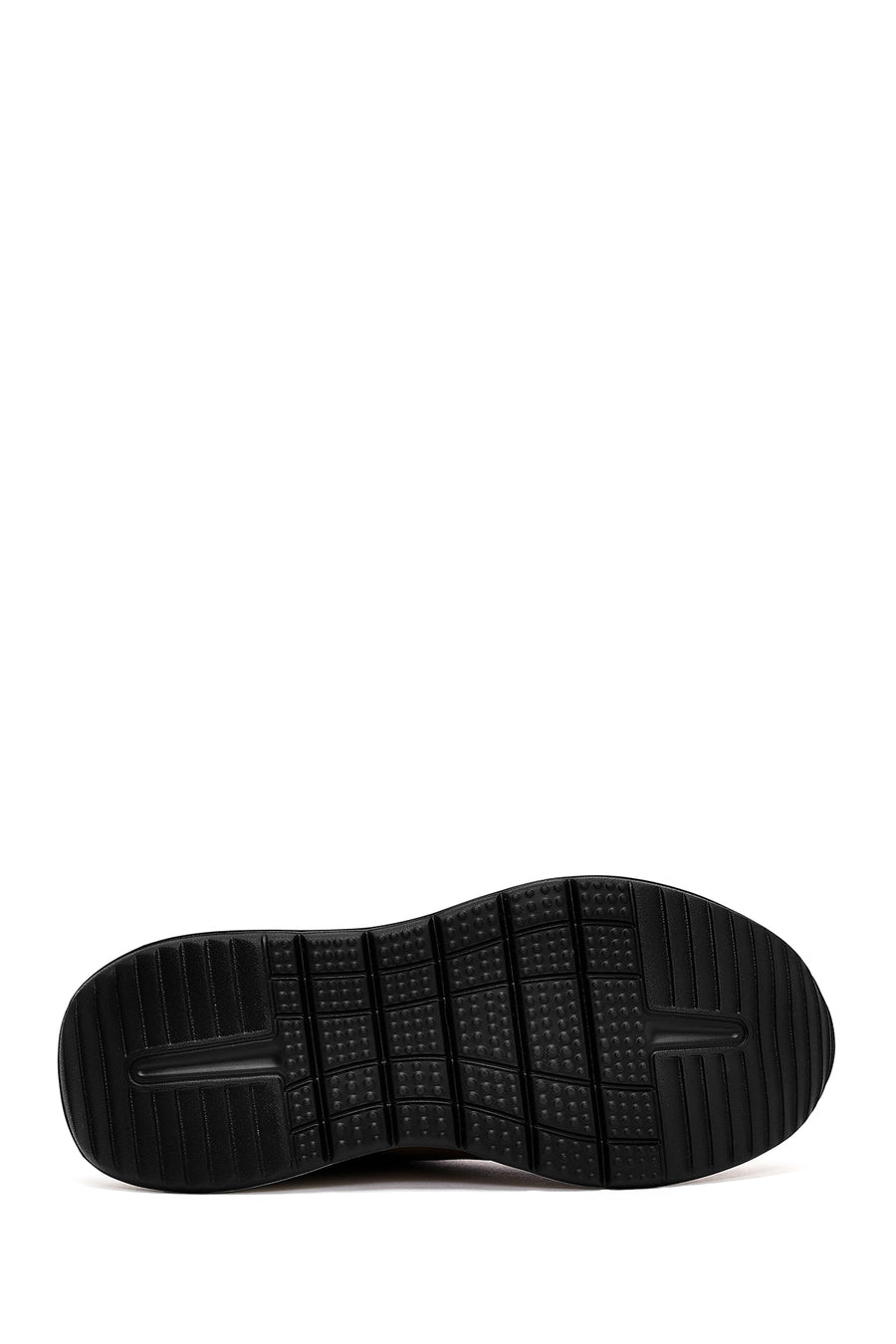 Erkek Vizon Bağcıklı Kalın Tabanlı Nubuk Deri Sneaker