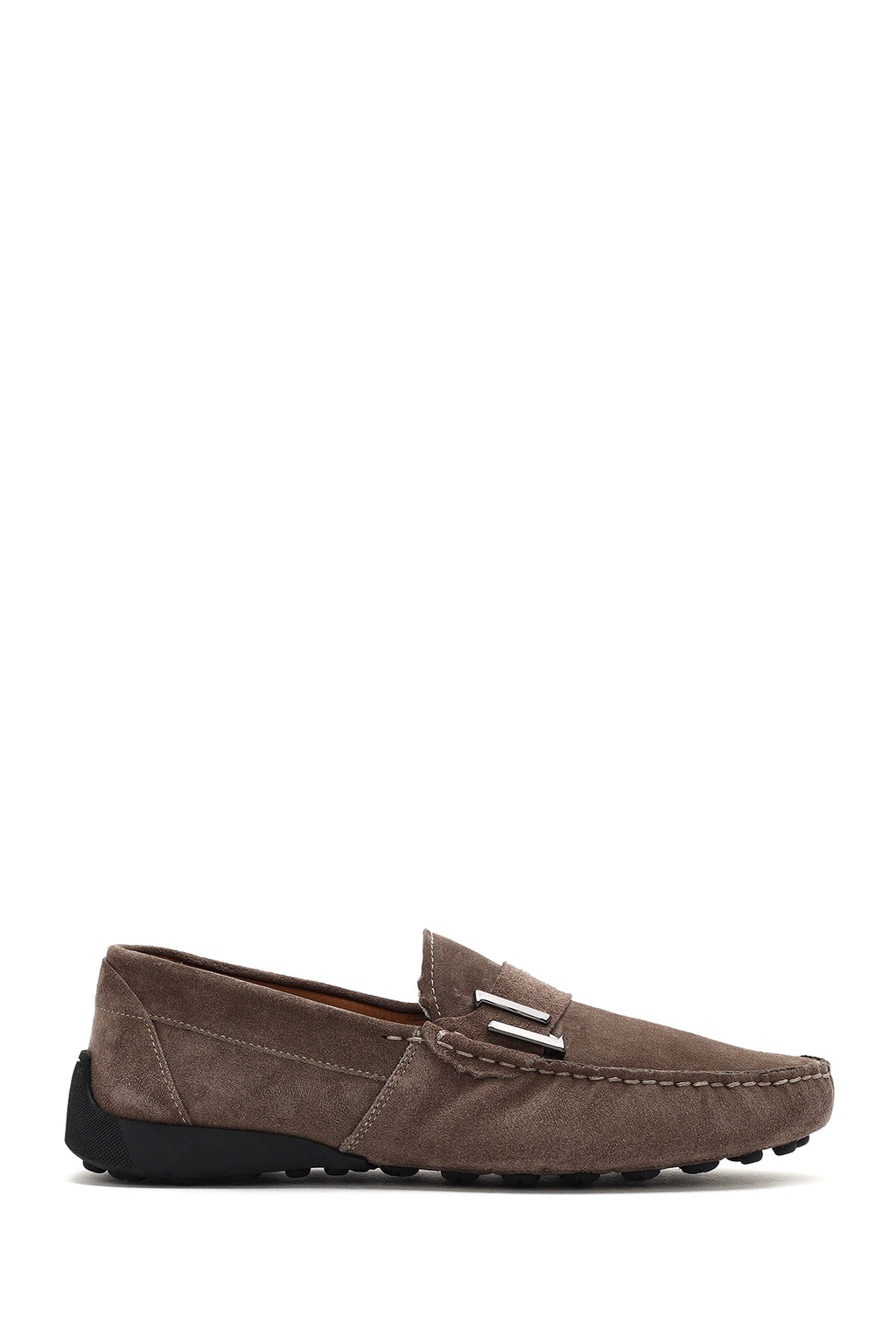 Erkek Vizon Süet Deri Loafer