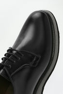 Erkek Siyah Bağcıklı Deri Casual Ayakkabı | Derimod