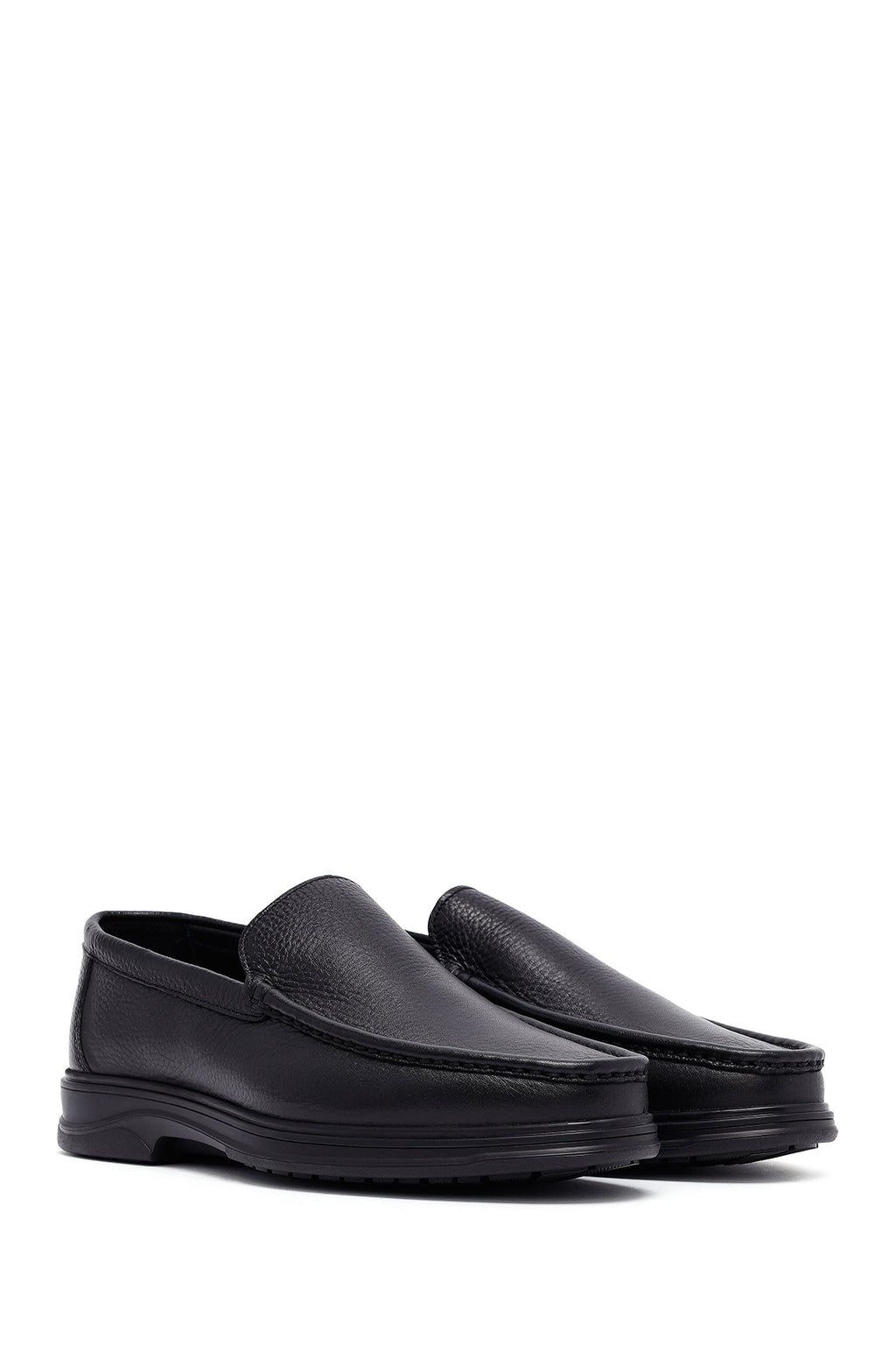 Erkek Siyah Deri Comfort Loafer
