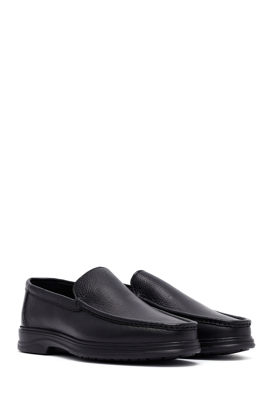 Erkek Siyah Deri Comfort Loafer
