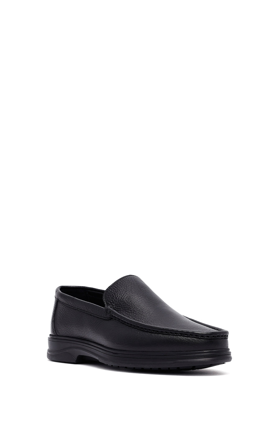 Erkek Siyah Deri Comfort Loafer