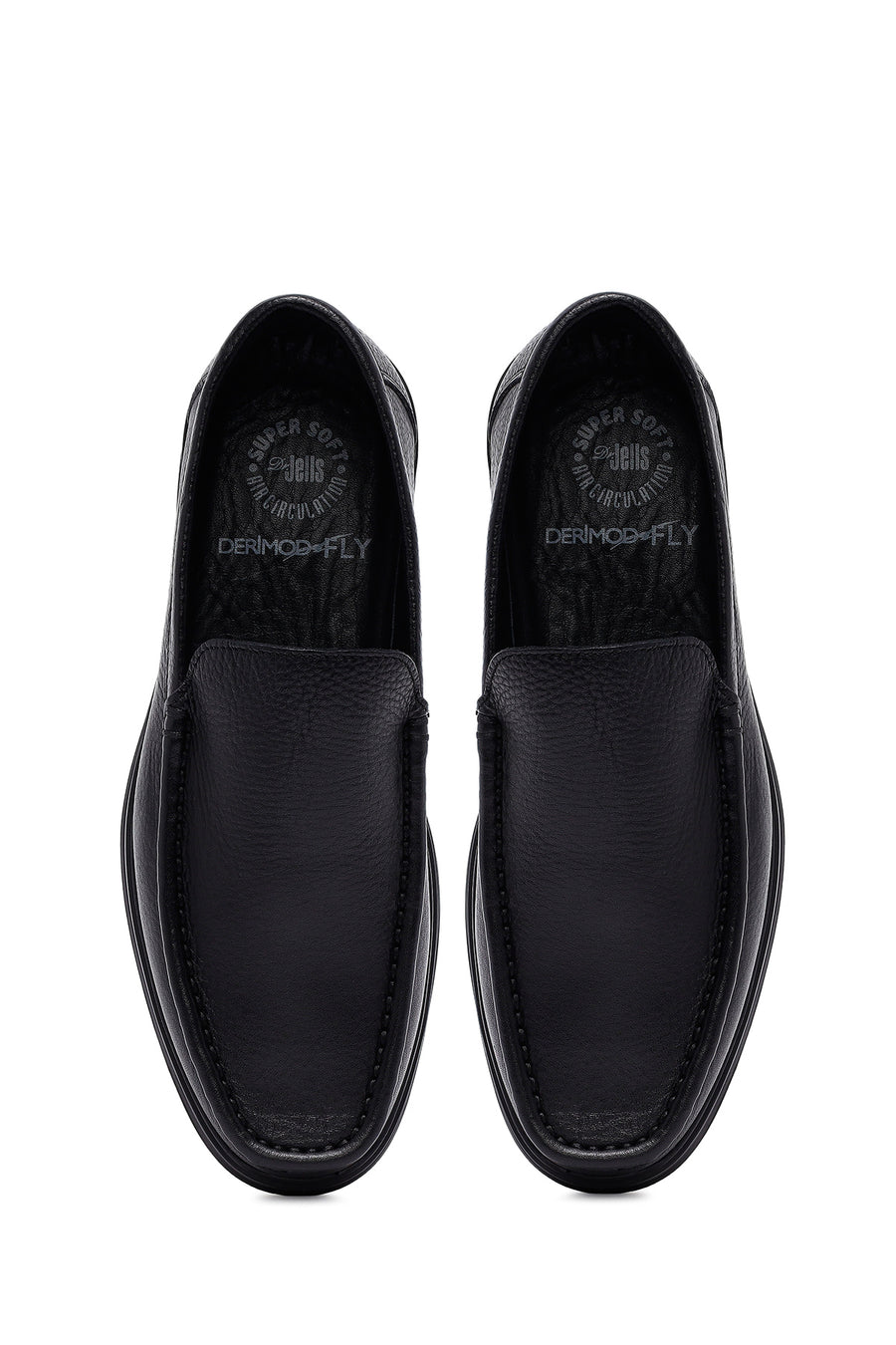 Erkek Siyah Deri Comfort Loafer
