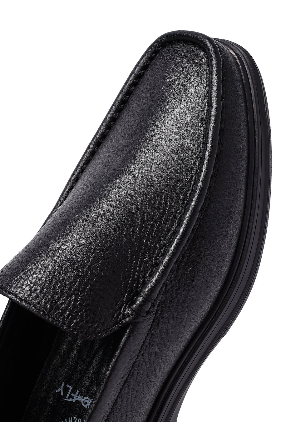 Erkek Siyah Deri Comfort Loafer