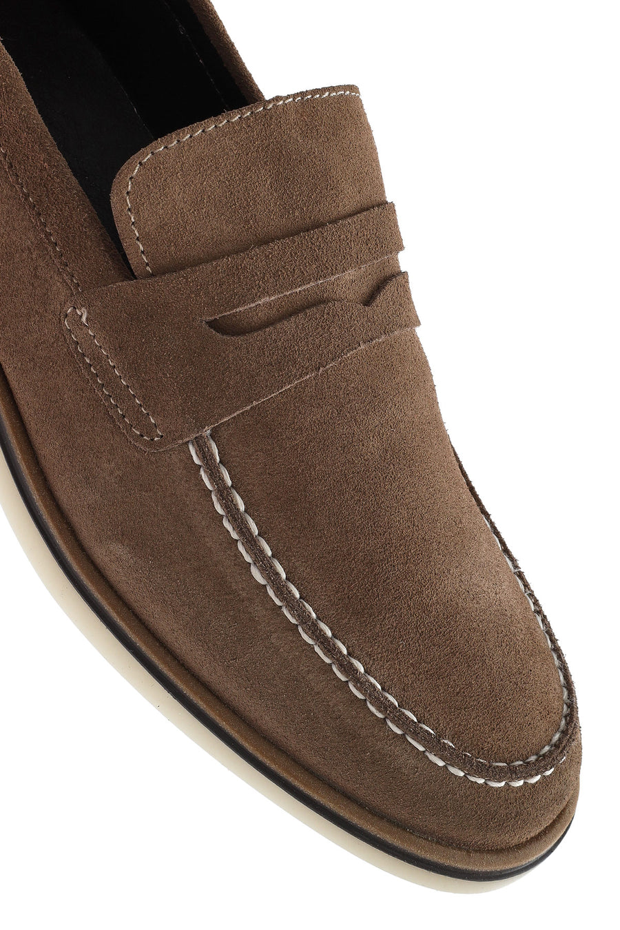 Erkek Vizon Süet Deri Casual Loafer