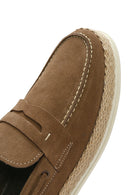 Erkek Bej Süet Deri Casual Loafer | Derimod