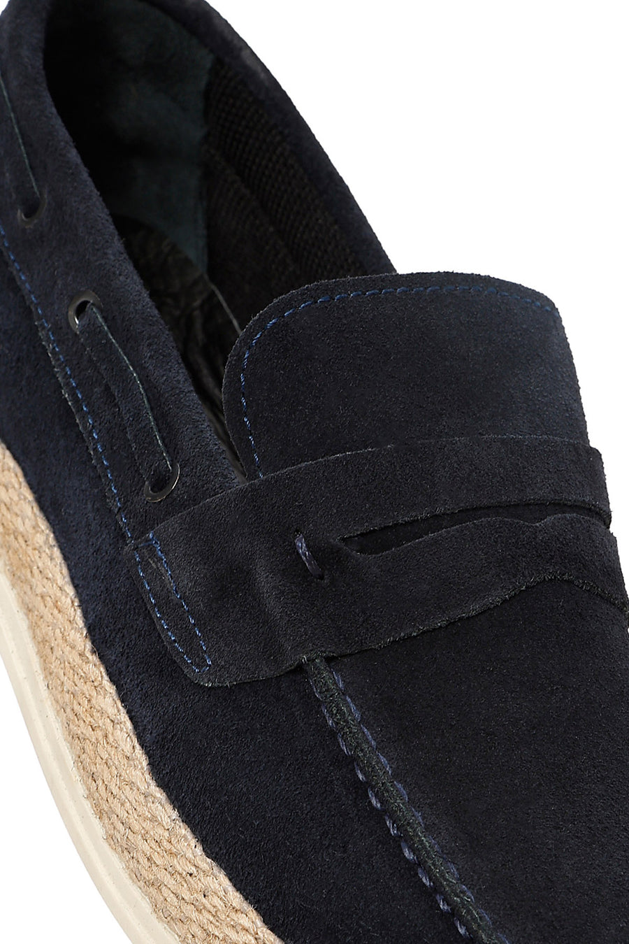 Men's Navy Blue Suede Leather Casual Loafer