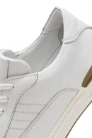 Erkek Beyaz Bağcıklı Deri Sneaker | Derimod