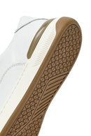 Erkek Beyaz Bağcıklı Deri Sneaker | Derimod