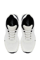 Derimod Zero Erkek Beyaz Bağcıklı Kumaş Sneaker | Derimod