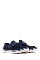 Derimod Zero Erkek Lacivert Bağcıklı Kumaş Casual Ayakkabı | Derimod