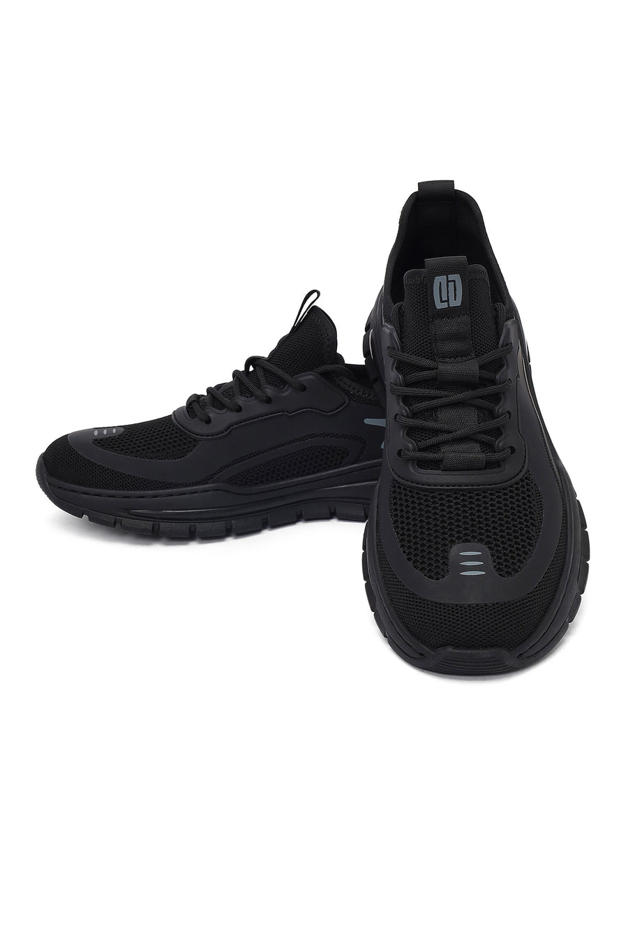 Derimod Zero Men's Black Lace Up Fabric Sneaker
