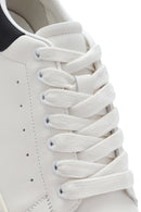 Men's White Lace-up Leather Sneaker | Derimod