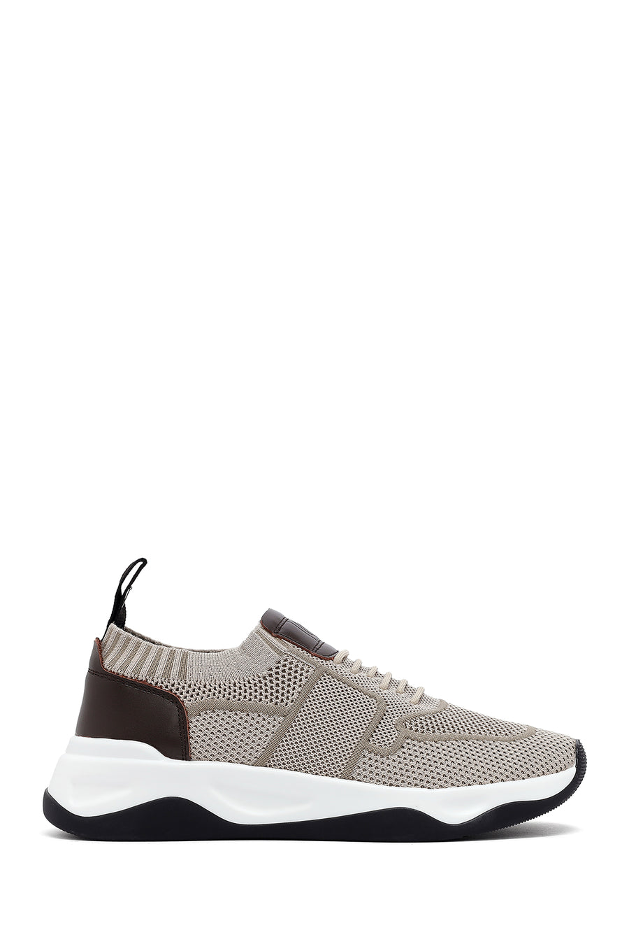 Derimod Zero Men's Beige Thick-Soled Fabric Sneakers 25SFD69206F | Derimod