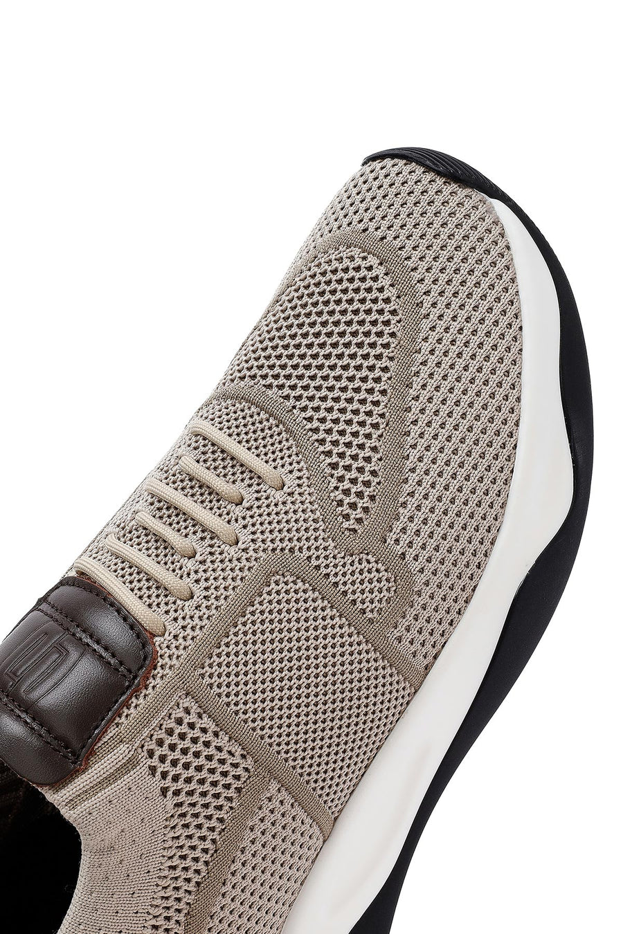 Derimod Zero Men's Beige Thick-Soled Fabric Sneakers