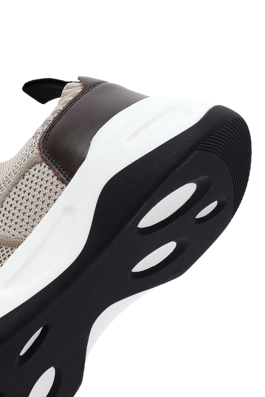 Derimod Zero Men's Beige Thick-Soled Fabric Sneakers