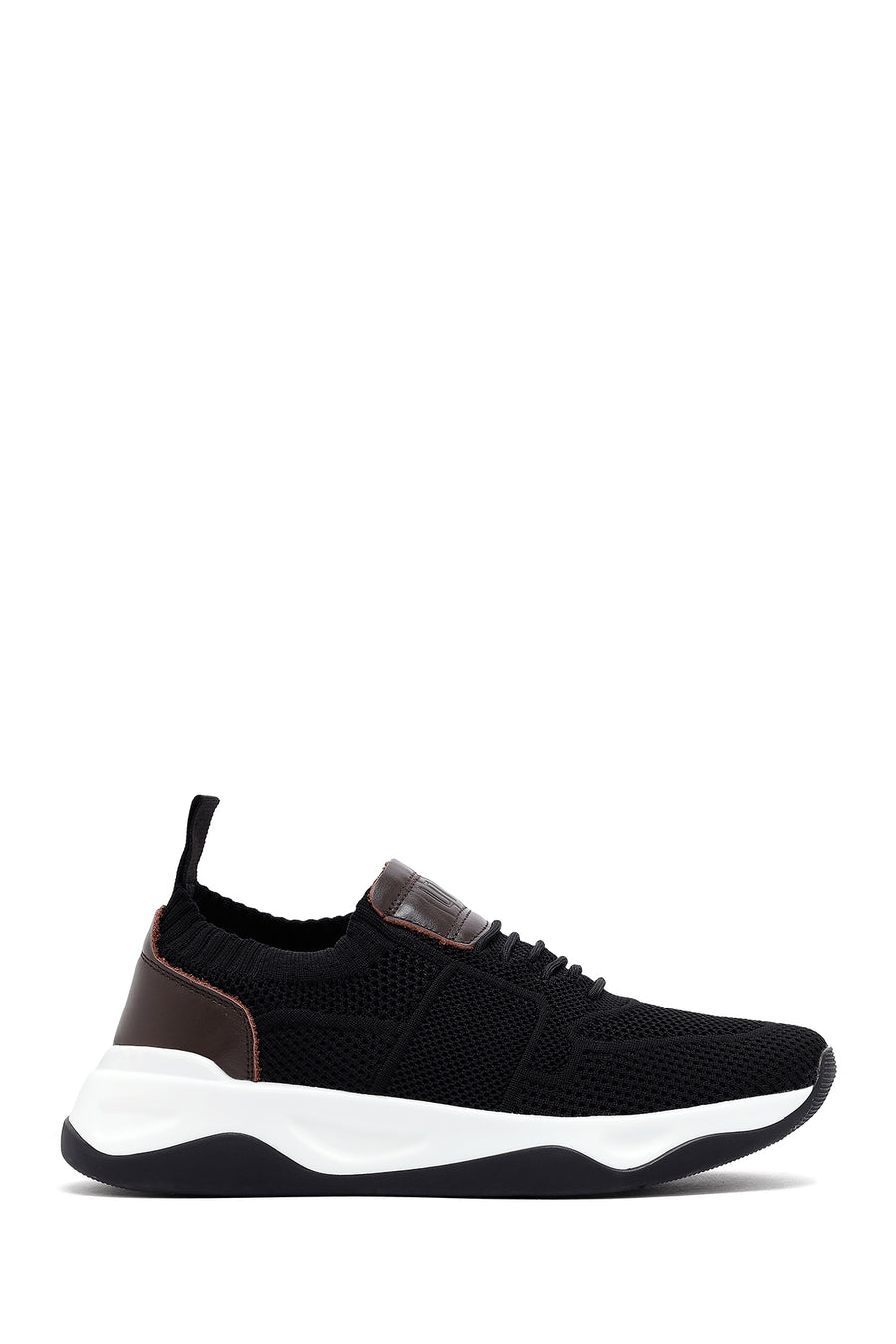 Derimod Zero Men's Black Thick Soled Fabric Sneaker 25SFD69206F | Derimod
