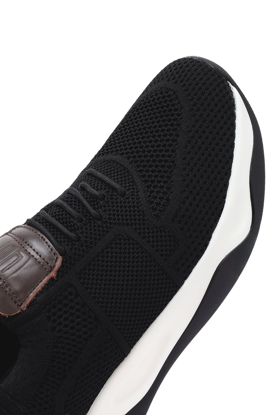 Derimod Zero Men's Black Thick Soled Fabric Sneaker