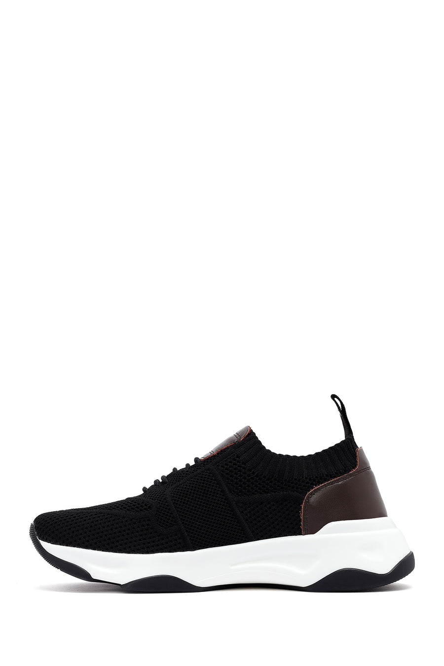 Derimod Zero Men's Black Thick Soled Fabric Sneaker